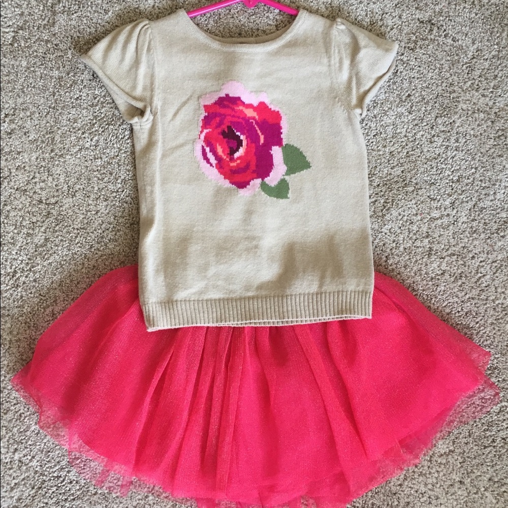 3T Crazy8 Sweater & Skirt Set